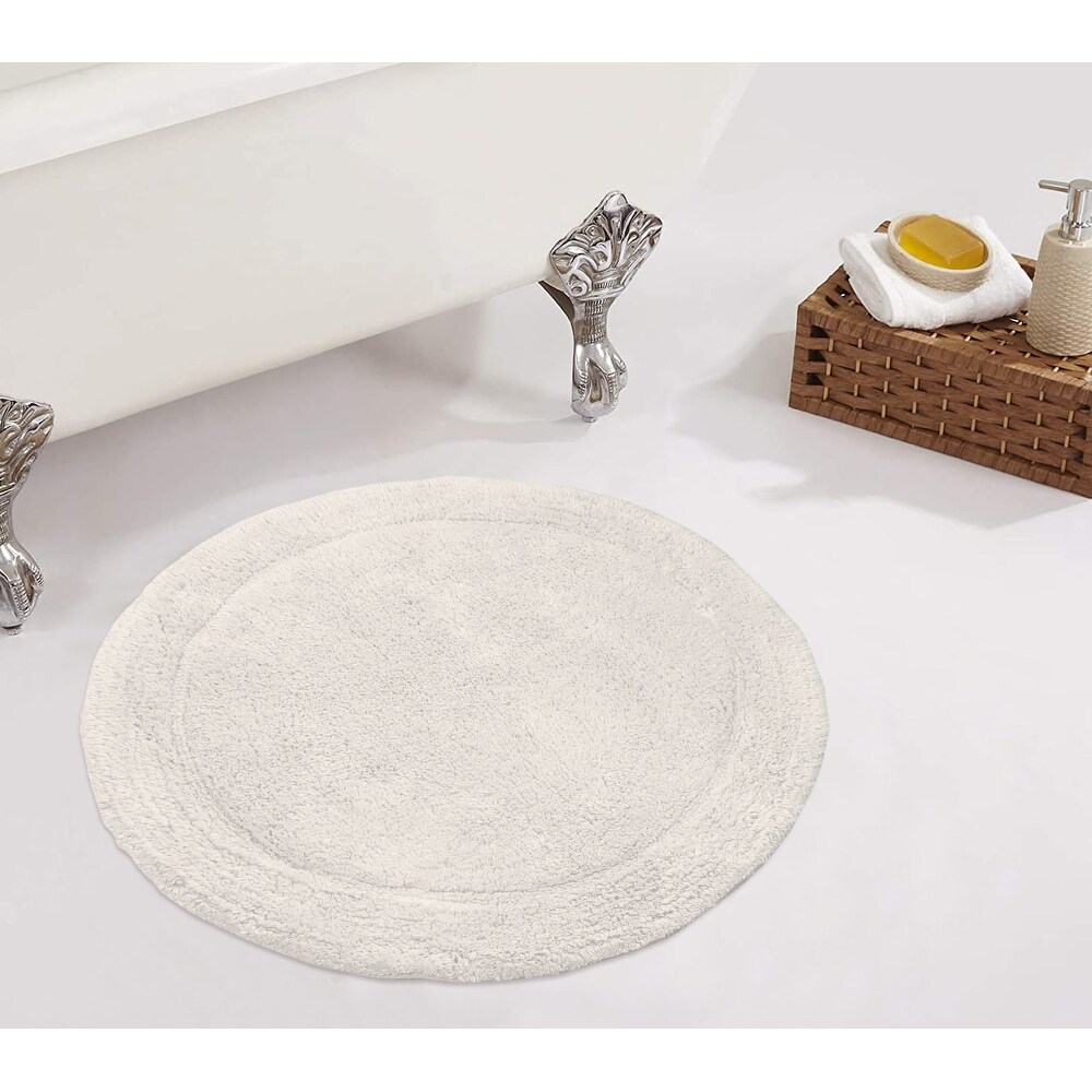 OffWhite Round Bathroom Rugs and Bath Mats Bed Bath & Beyond